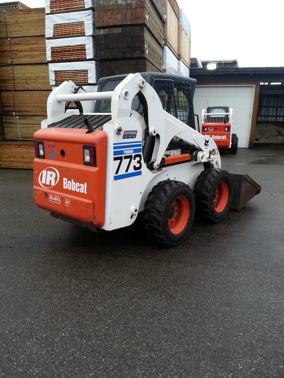 Bobcat equipment at the AIM yard